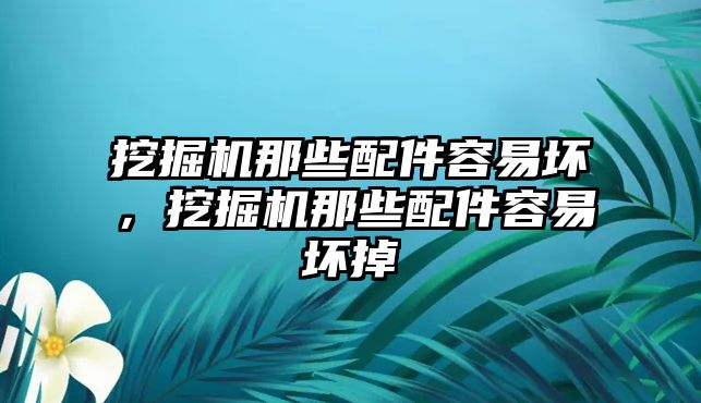 挖掘機(jī)那些配件容易壞，挖掘機(jī)那些配件容易壞掉