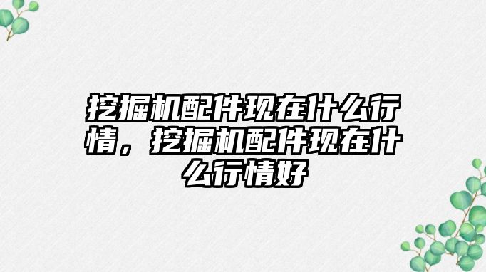 挖掘機(jī)配件現(xiàn)在什么行情，挖掘機(jī)配件現(xiàn)在什么行情好