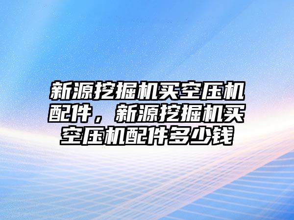 新源挖掘機(jī)買空壓機(jī)配件，新源挖掘機(jī)買空壓機(jī)配件多少錢