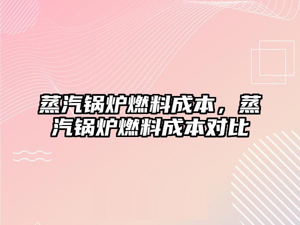 蒸汽鍋爐燃料成本，蒸汽鍋爐燃料成本對比