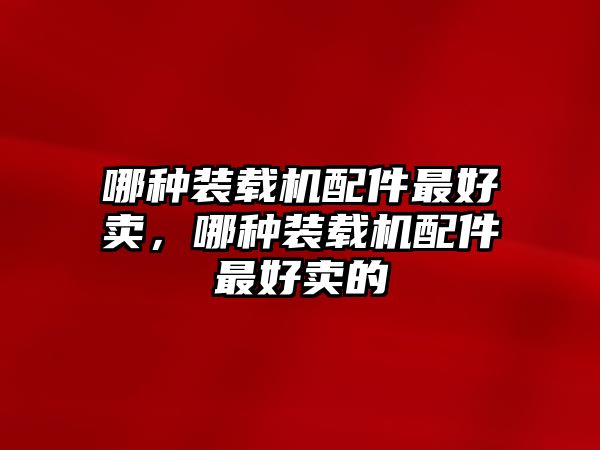 哪種裝載機(jī)配件最好賣，哪種裝載機(jī)配件最好賣的