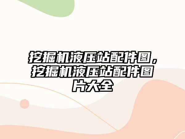 挖掘機液壓站配件圖，挖掘機液壓站配件圖片大全