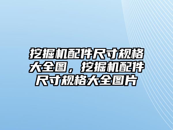 挖掘機(jī)配件尺寸規(guī)格大全圖，挖掘機(jī)配件尺寸規(guī)格大全圖片