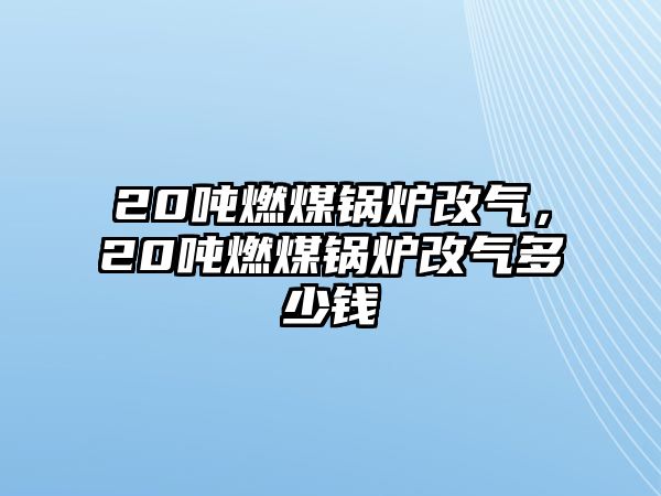 20噸燃煤鍋爐改氣，20噸燃煤鍋爐改氣多少錢