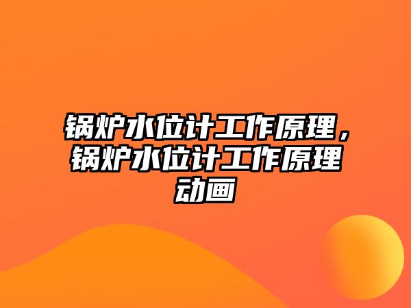 鍋爐水位計(jì)工作原理，鍋爐水位計(jì)工作原理動畫