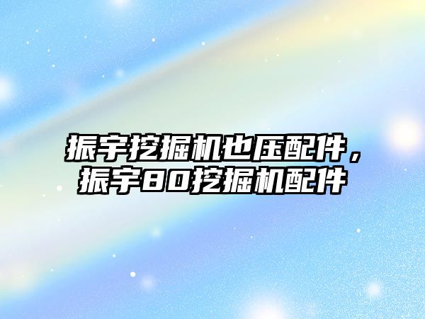 振宇挖掘機也壓配件，振宇80挖掘機配件