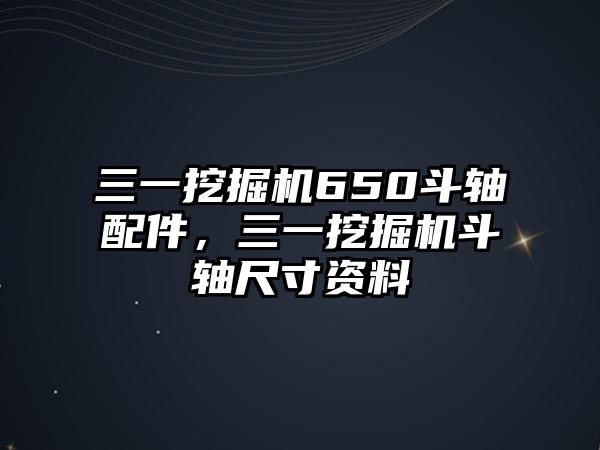 三一挖掘機(jī)650斗軸配件，三一挖掘機(jī)斗軸尺寸資料