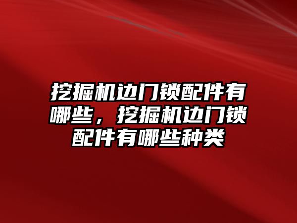 挖掘機(jī)邊門鎖配件有哪些，挖掘機(jī)邊門鎖配件有哪些種類