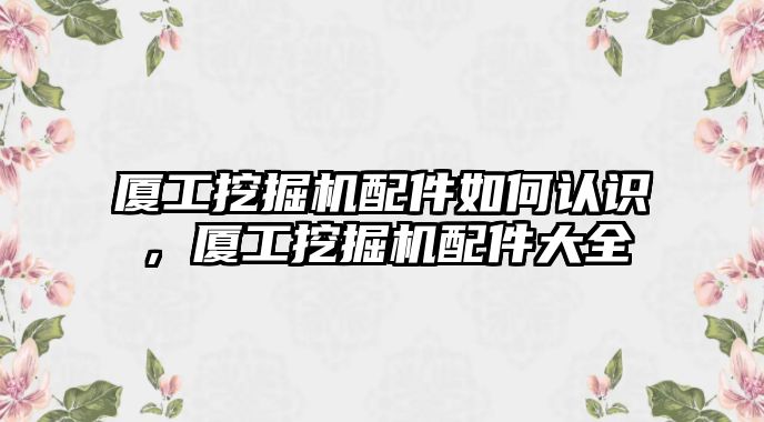 廈工挖掘機(jī)配件如何認(rèn)識(shí)，廈工挖掘機(jī)配件大全