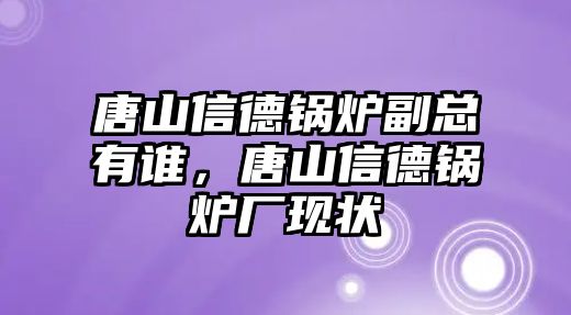 唐山信德鍋爐副總有誰，唐山信德鍋爐廠現(xiàn)狀