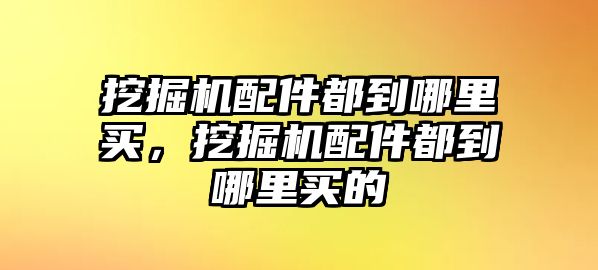 挖掘機配件都到哪里買，挖掘機配件都到哪里買的