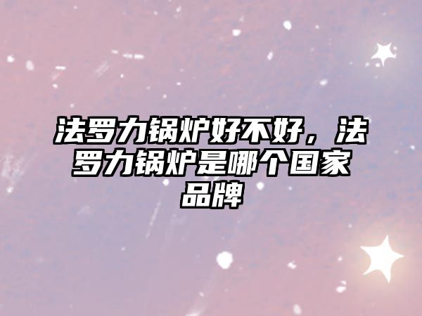 法羅力鍋爐好不好，法羅力鍋爐是哪個國家品牌