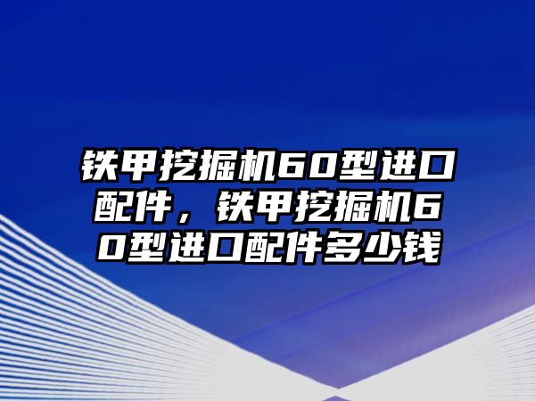 鐵甲挖掘機60型進口配件，鐵甲挖掘機60型進口配件多少錢