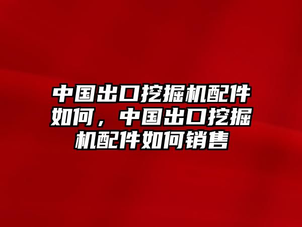 中國(guó)出口挖掘機(jī)配件如何，中國(guó)出口挖掘機(jī)配件如何銷售