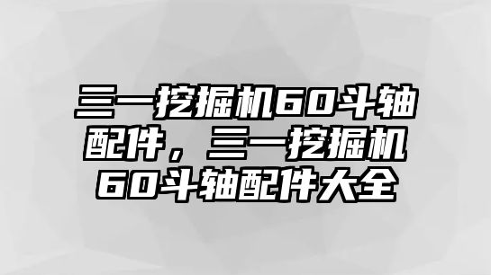 三一挖掘機(jī)60斗軸配件，三一挖掘機(jī)60斗軸配件大全