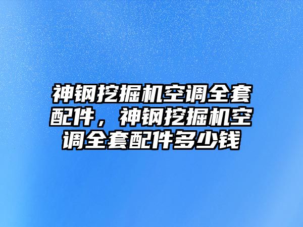 神鋼挖掘機(jī)空調(diào)全套配件，神鋼挖掘機(jī)空調(diào)全套配件多少錢