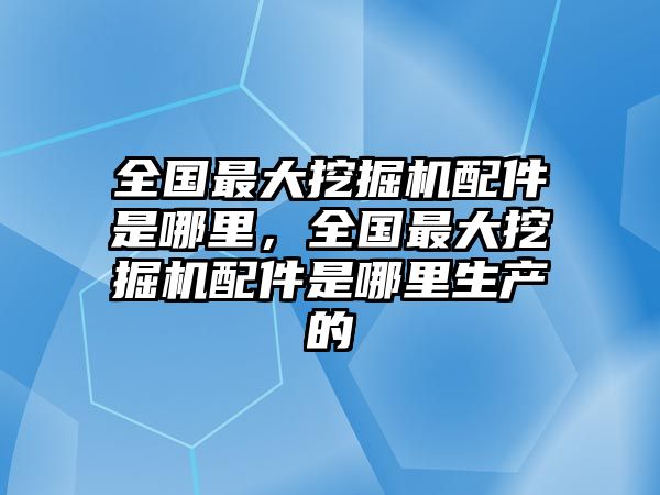 全國(guó)最大挖掘機(jī)配件是哪里，全國(guó)最大挖掘機(jī)配件是哪里生產(chǎn)的