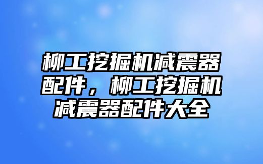 柳工挖掘機減震器配件，柳工挖掘機減震器配件大全