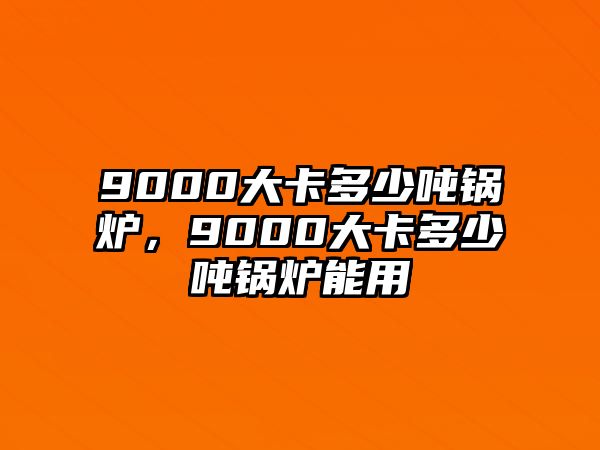 9000大卡多少噸鍋爐，9000大卡多少噸鍋爐能用