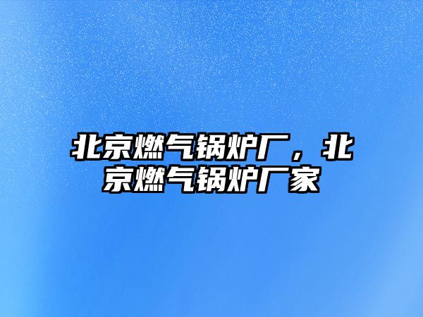 北京燃?xì)忮仩t廠，北京燃?xì)忮仩t廠家