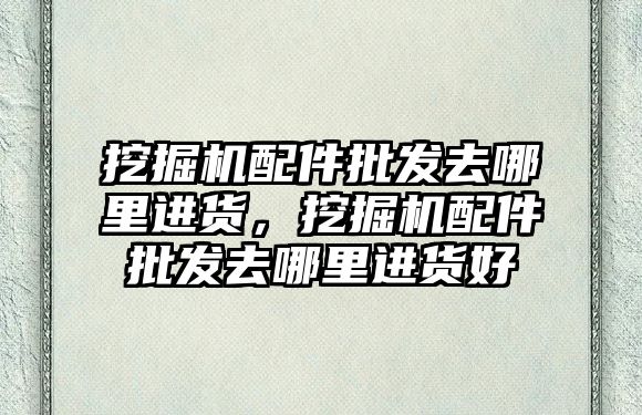 挖掘機配件批發(fā)去哪里進(jìn)貨，挖掘機配件批發(fā)去哪里進(jìn)貨好