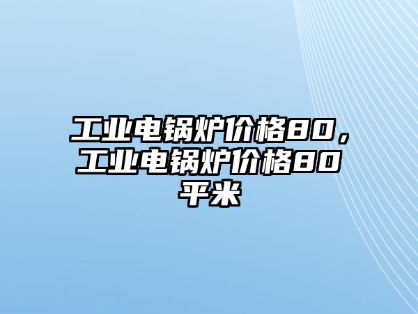 工業(yè)電鍋爐價(jià)格80，工業(yè)電鍋爐價(jià)格80平米