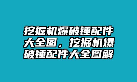 挖掘機(jī)爆破錘配件大全圖，挖掘機(jī)爆破錘配件大全圖解