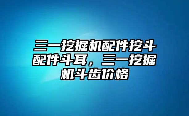 三一挖掘機配件挖斗配件斗耳，三一挖掘機斗齒價格