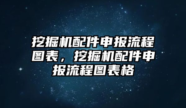 挖掘機(jī)配件申報流程圖表，挖掘機(jī)配件申報流程圖表格