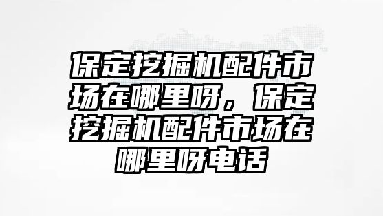 保定挖掘機(jī)配件市場在哪里呀，保定挖掘機(jī)配件市場在哪里呀電話