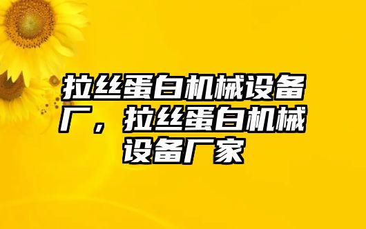 拉絲蛋白機械設(shè)備廠，拉絲蛋白機械設(shè)備廠家