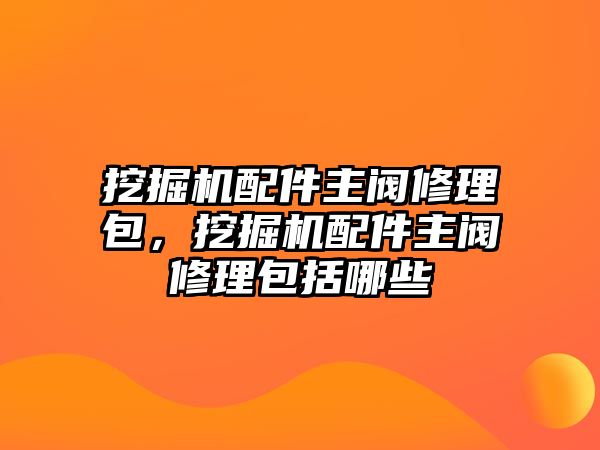 挖掘機配件主閥修理包，挖掘機配件主閥修理包括哪些