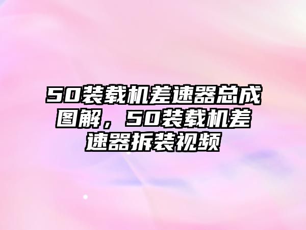 50裝載機(jī)差速器總成圖解，50裝載機(jī)差速器拆裝視頻