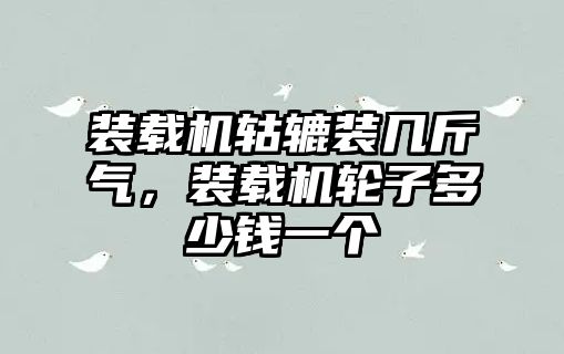 裝載機轱轆裝幾斤氣，裝載機輪子多少錢一個