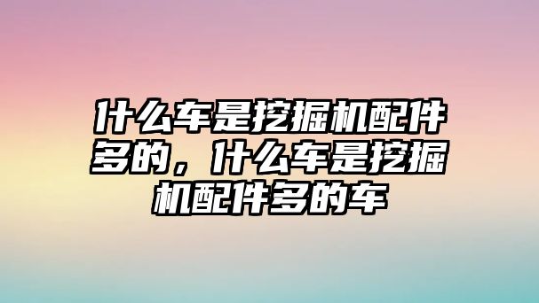 什么車(chē)是挖掘機(jī)配件多的，什么車(chē)是挖掘機(jī)配件多的車(chē)