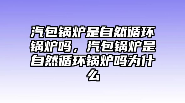 汽包鍋爐是自然循環(huán)鍋爐嗎，汽包鍋爐是自然循環(huán)鍋爐嗎為什么