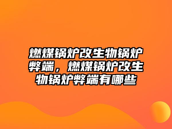 燃煤鍋爐改生物鍋爐弊端，燃煤鍋爐改生物鍋爐弊端有哪些