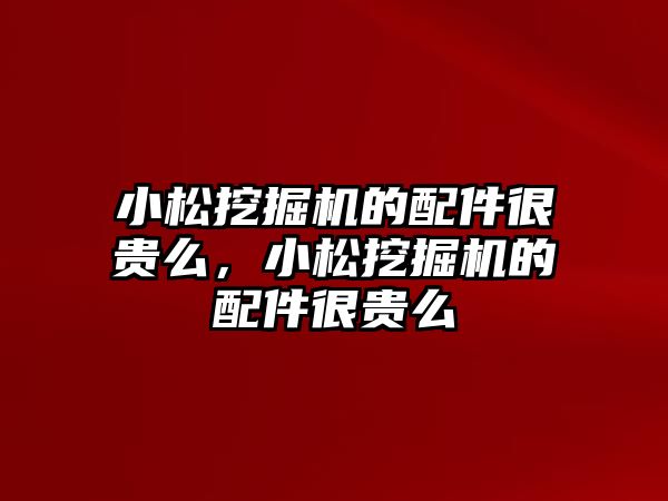 小松挖掘機的配件很貴么，小松挖掘機的配件很貴么