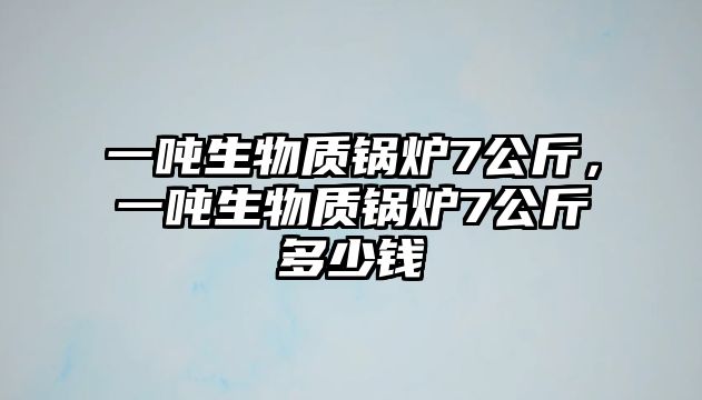 一噸生物質(zhì)鍋爐7公斤，一噸生物質(zhì)鍋爐7公斤多少錢