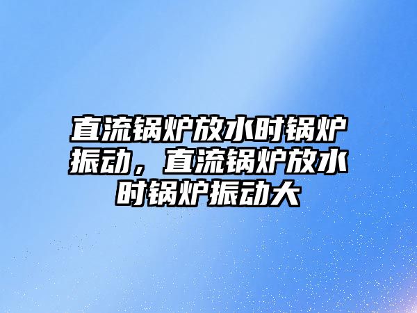 直流鍋爐放水時鍋爐振動，直流鍋爐放水時鍋爐振動大