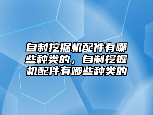 自制挖掘機配件有哪些種類的，自制挖掘機配件有哪些種類的