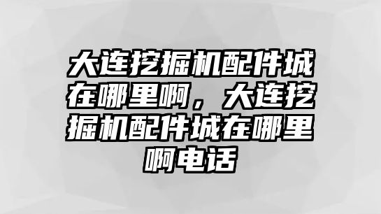 大連挖掘機配件城在哪里啊，大連挖掘機配件城在哪里啊電話