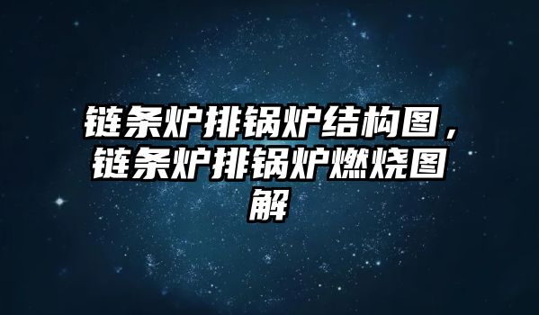 鏈條爐排鍋爐結構圖，鏈條爐排鍋爐燃燒圖解