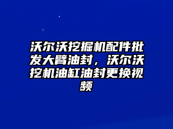 沃爾沃挖掘機(jī)配件批發(fā)大臂油封，沃爾沃挖機(jī)油缸油封更換視頻