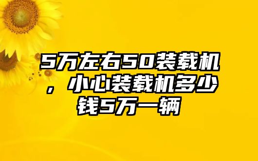 5萬(wàn)左右50裝載機(jī)，小心裝載機(jī)多少錢(qián)5萬(wàn)一輛