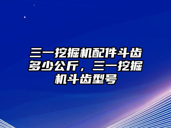 三一挖掘機(jī)配件斗齒多少公斤，三一挖掘機(jī)斗齒型號(hào)