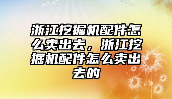 浙江挖掘機(jī)配件怎么賣出去，浙江挖掘機(jī)配件怎么賣出去的