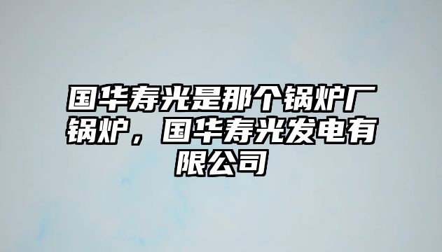 國(guó)華壽光是那個(gè)鍋爐廠鍋爐，國(guó)華壽光發(fā)電有限公司