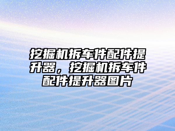 挖掘機(jī)拆車件配件提升器，挖掘機(jī)拆車件配件提升器圖片