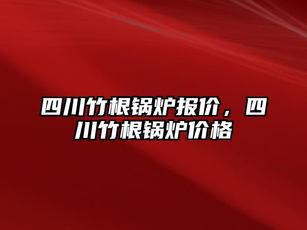 四川竹根鍋爐報價，四川竹根鍋爐價格